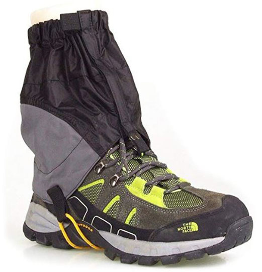 WINOMO Adjustable Outdoor Waterproof Ankle Walking Gaiters Hiking - 1 Pair.