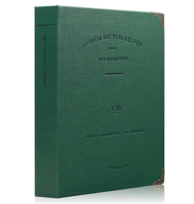 Ablus 120 Pockets Mini Photo Album - Fits for Fujifilm Instax Mini 9 Mini 8 Mini 90 Mini 25, Polaroid Snap PIC-300, Kodak Mini 3-Inch Film (Dark Green).