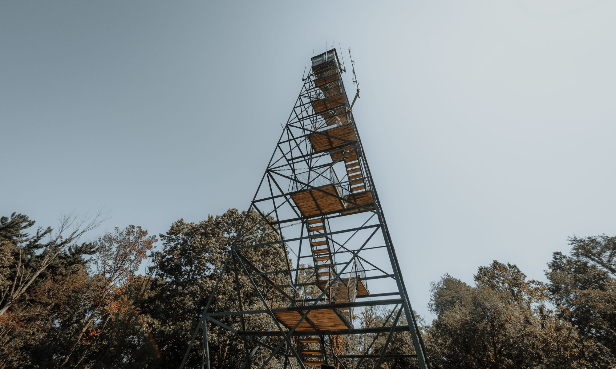 Fire Tower on hiking Trail 10 at Brown County State Park.