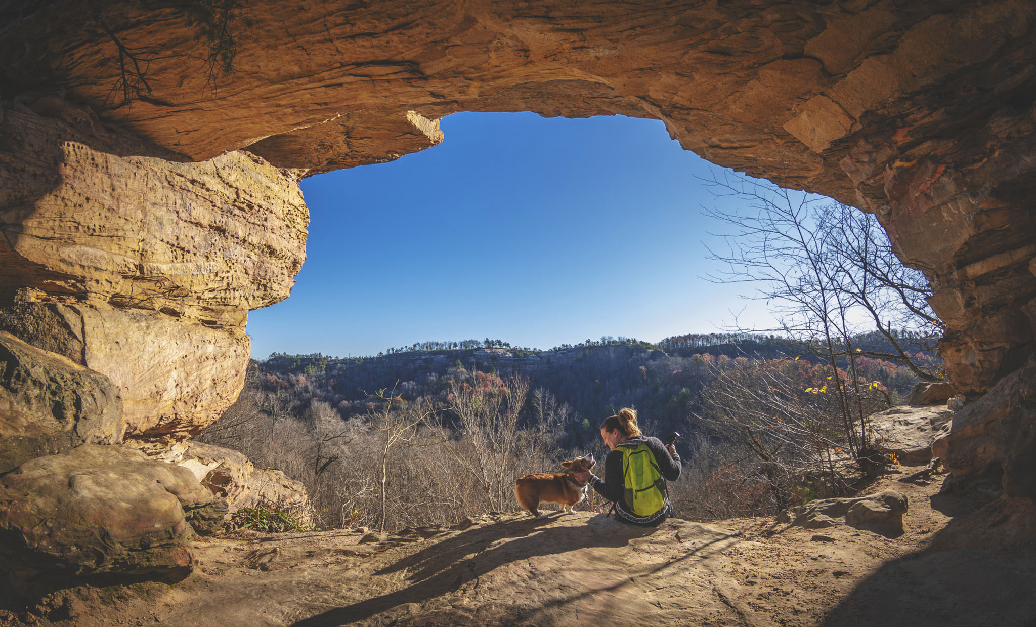 Double Arch Hiking Trail Red River Gorge Hiking Illustrated